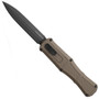 Benchmade Ranger Green Claymore OTF Auto Knife, Smoke Gray PVD Dagger Blade