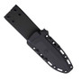 Spartan Blades Damysus Professional Grade Black Micarta Fixed Blade Knife, Black Powder Coated Blade, Sheath View