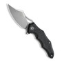 CIVIVI Chiro Black G10 Linerlock Folding Knife, Satin Clip Point Blade