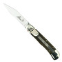 Hubertus Solingen Medium Springer Micarta Leverlock Knife, Clip Point Blade