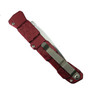 Piranha Red 21 Automatic Knife, Mirror Combo Blade, Clip View