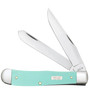 Case Smooth Seafoam Green G10 Trapper Knife