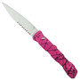 Piranha 21 Pink Automatic Knife, Mirror Combo Blade