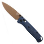 Benchmade Crater Blue Grivory Bugout AXIS Knife, FDE Cerakote Blade