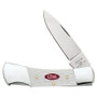 Case XX SparXX Jigged White Synthetic Lockback Knife, Part Open View