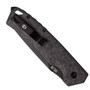 Tekto Forged Carbon Fiber Delta A3 Automatic Knife, Black Drop Point, Clip View