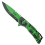Dark Fantasy Green Dragon Spring Assist Knife
