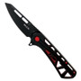 Buck Knives Black 811 Trace Folder Knife, Black Reverse Tanto Blade