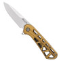 Buck Knives Bronze 814 Mini Trace Folder Knife, Drop Point Blade