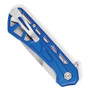 Buck Knives Blue 814 Mini Trace Folder Knife, Drop Point Blade, Clip View