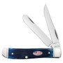 Case XX Shot Show Barnboard Jigged Navy Blue Bone Mini Trapper Knife