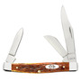 Case XX Peach Seed Jigged Harvest Orange Bone Medium Stockman Knife