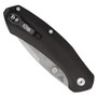 Case Westline Black Aluminum Liner Lock Knife, Stonewash Blade, Clip View