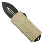 Microtech SCRATCH & DENT "Blade Show 40" Exocet Champagne OTF Auto Knife, Black Blade