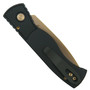 Pro-Tech TR-2 Tactical Response 2 Black Aluminum Bruce Shaw Skull Auto Knife, Rose Gold Spear Point Blade, Clip View