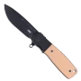 CRKT Homefront Compact Black Aluminum Tan G10 Assisted Linerlock Knife, Black DLC Blade