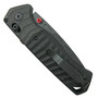Benchmade P.S.K. Personal Survival Kit Milled Black G10 Carbon Fiber AXIS-Assisted Folding Knife, Black Blade, Clip View