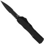 Kershaw Livewire Black OTF Auto Knife, Black Double Combo Edge Dagger