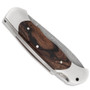 Boker Optima Ironwood Folding Hunting Knife, Damascus Blade, Closed
