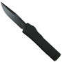 Axial Shift Black Aluminum G10 Inlay OTF Knife, Black DLC MagnaCut Clip Point Blade