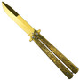 Selva Rainforest Gold Training Butterfly Knife