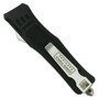 Covert Compact Black Rubberized OTF Auto Knife, Clip Point Blade, Clip View
