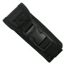 Covert Compact Black Rubberized OTF Auto Knife, Clip Point Blade, Sheath View