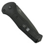 Benchmade Black Grivory Claymore AXIS AUTO Knife, Cobalt Black Combo Tanto Blade, Clip View