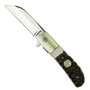 Schrade 6UH Uncle Henry Next Gen Staglon Steel Barlow Assisted Flipper Knife, Polished Wharncliffe Blade