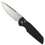 Pro-Tech TR-3 Tactical Response 3 Integrity Black Relic Textured Aluminum Folding Knife, Stonewash Blade