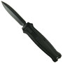 Elfin Mini Black OTF Auto Knife, Black Dagger Blade
