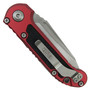 Microtech Gen III Red LUDT Auto Knife, Stonewash Tanto Blade