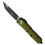 Microtech OD Green UTX-85 OTF Auto Knife, Black Tanto Blade