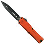 Microtech Orange Gen III Combat Troodon OTF Auto Knife, Black Dagger