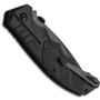 HK SFP Tactical Folder Knife, Black Combo Blade, Clip View