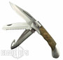 Scratch & Dent Famars Small Predatore Hunter Knife, Root Burl Wood