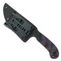 Stroup Knives GP1 Purple G10 Fixed Blade Knife, Drop Point Blade, Sheath View