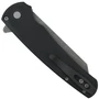 Pro-Tech Malibu Black Aluminum Flipper Knife, Acid Wash MagnaCut Reverse Tanto Blade, Clip View