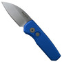 Pro-Tech Blue Runt 5 Auto Knife, Wharncliffe Stonewash Magnacut Blade