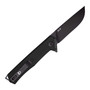 Tekto Black G10 Alpha Folder, Black Drop Point Blade, Back View