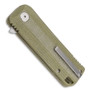 Boker Plus Baba Yaga Green Micarta Liner Lock Knife, Clip View