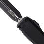 Microtech Gen IV Black Ultratech OTF Auto Knife, Black D/E Dagger Blade, Close Up