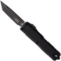 Microtech Black Aluminum UTX-85 Gen IV OTF Automatic Knife, Black Tanto Blade