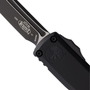Microtech Black Aluminum UTX-85 Gen IV OTF Automatic Knife, Black Tanto Blade, Close Up