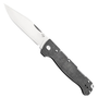 Boker Plus Black Stonewash Atlas Big Backlock Knife, Satin Clip Point Blade