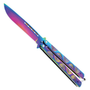 Crop Circles Rainbow Training Butterfly Knife