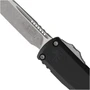 Microtech Gen IV Black Ultratech OTF Auto Knife, Apocalyptic Drop Point Blade, Close Up