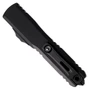 Microtech Gen IV Black Ultratech OTF Auto Knife, Black Tanto Blade, Clip View
