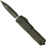 Microtech OD Green Cerakote Aluminum UTX-85 Gen IV OTF Knife, OD Green Cerakote Spear Point Blade