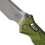 Microtech OD Frag Aluminum Socom Elite Ram-Lok Folding Knife, Apocalyptic Clip Point Blade, Close Up